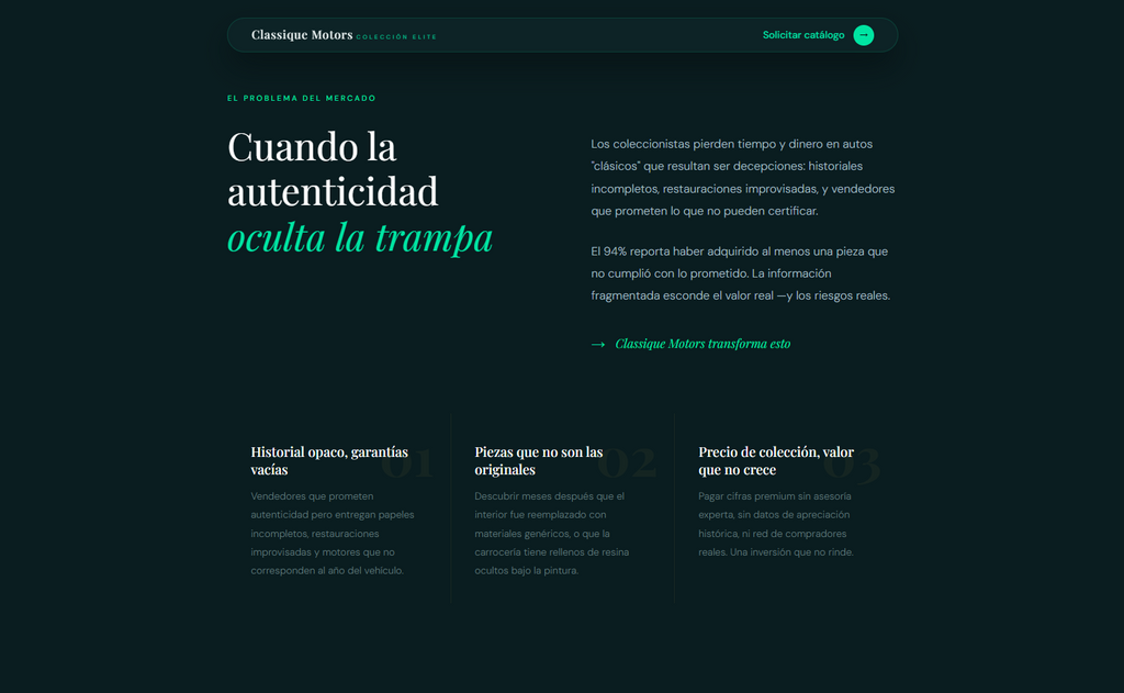 Classique Motors – Luxury B2C Landing Page Template (Figma + HTML/CSS)