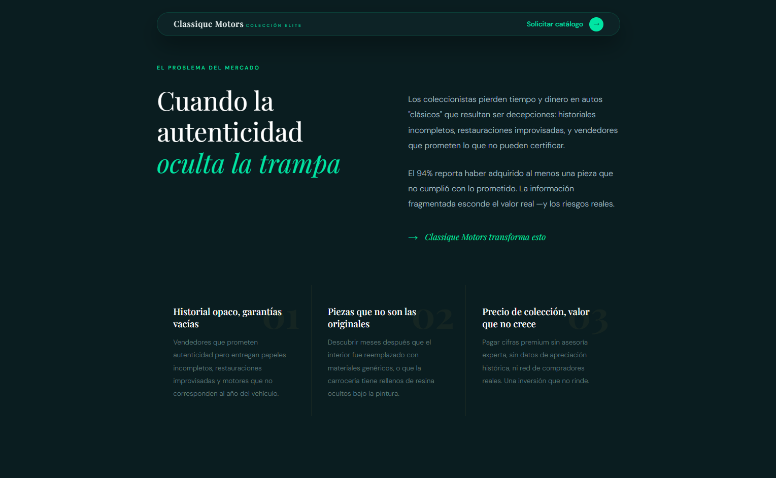 Classique Motors – Luxury B2C Landing Page Template (Figma + HTML/CSS)