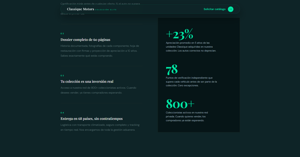 Classique Motors – Luxury B2C Landing Page Template (Figma + HTML/CSS)