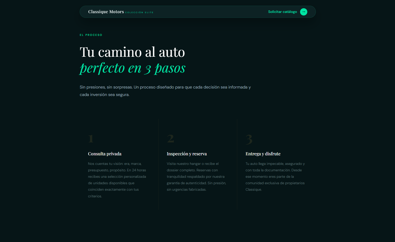 Classique Motors – Luxury B2C Landing Page Template (Figma + HTML/CSS)