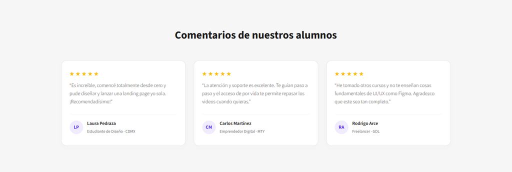 Cursos Online Landing – SaaS & Infoproductos Landing Page Template (Figma + HTML/CSS)