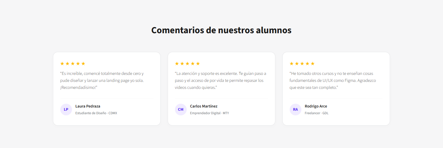 Cursos Online Landing – SaaS & Infoproductos Landing Page Template (Figma + HTML/CSS)